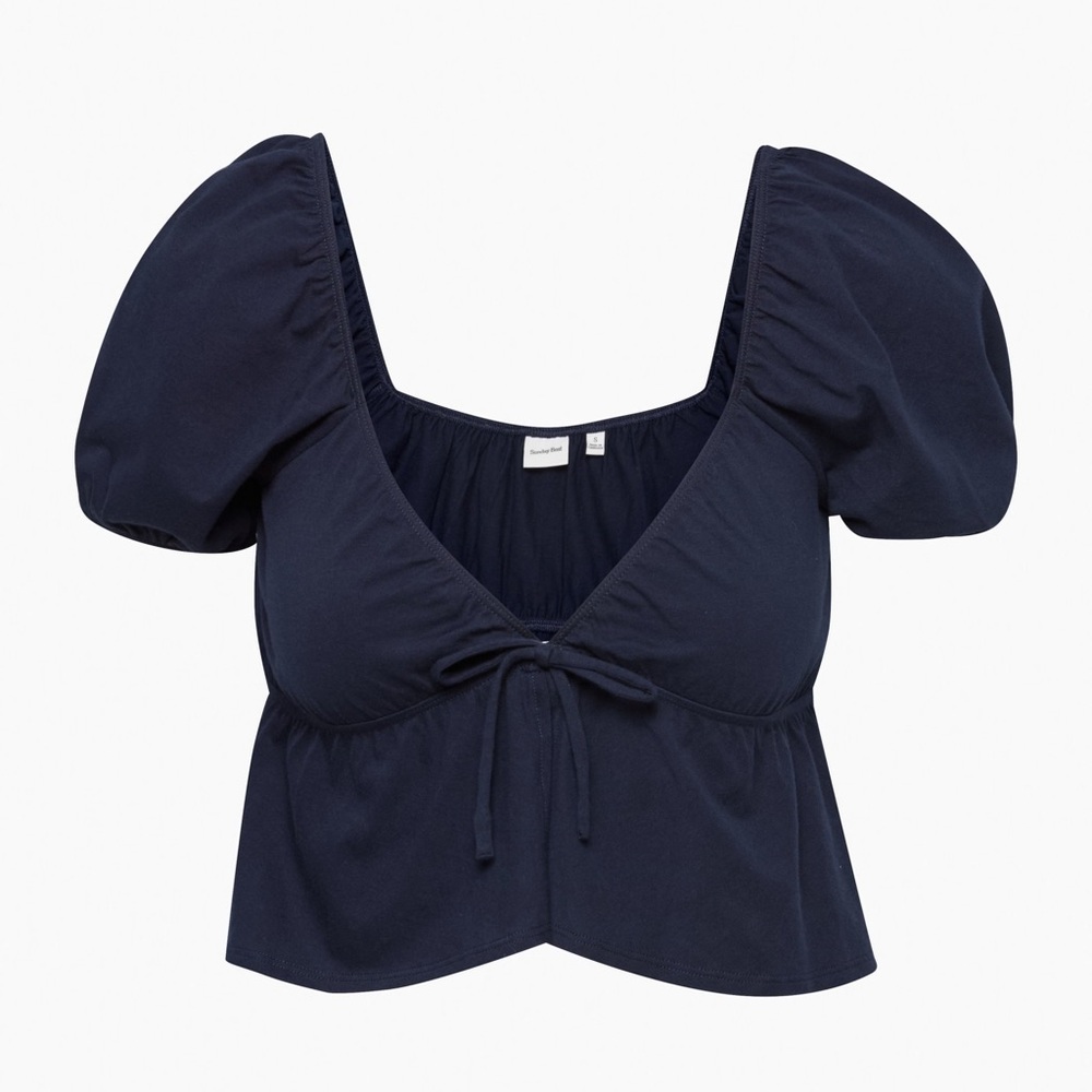 Sunday Best Navy Blue Kaia Top